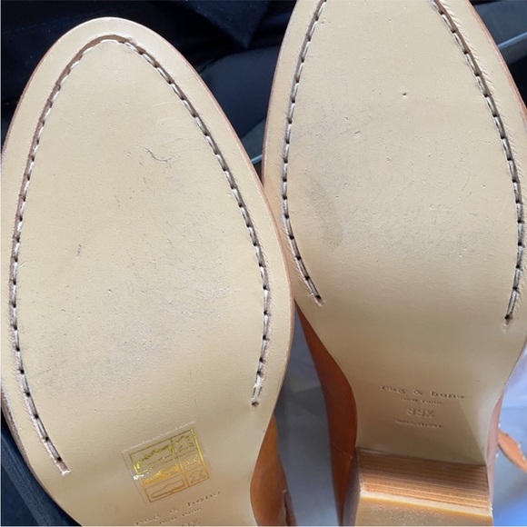 rag & bone Tan Leather Ankle Boots - Picture 6 of 16